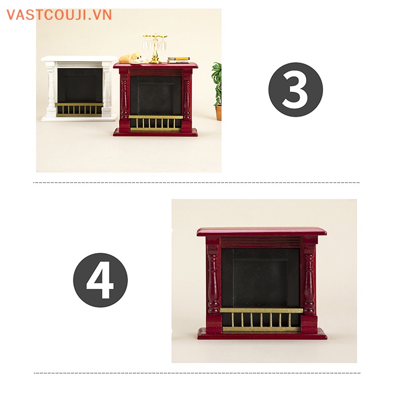 Mô Hình Lò Sưởi Mini Trang Trí Nhà Búp Bê VASTJI
