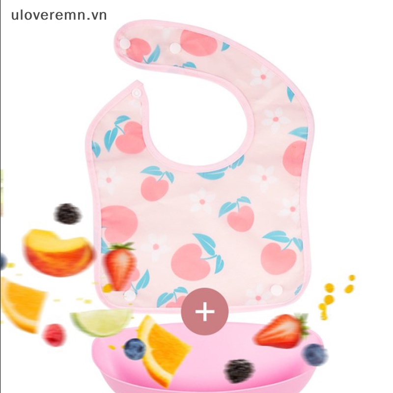 Yếm Ăn Mềm Mại In Họa Tiết Hoạt Hình Dễ Thương Cho Bé Sơ Sinh
