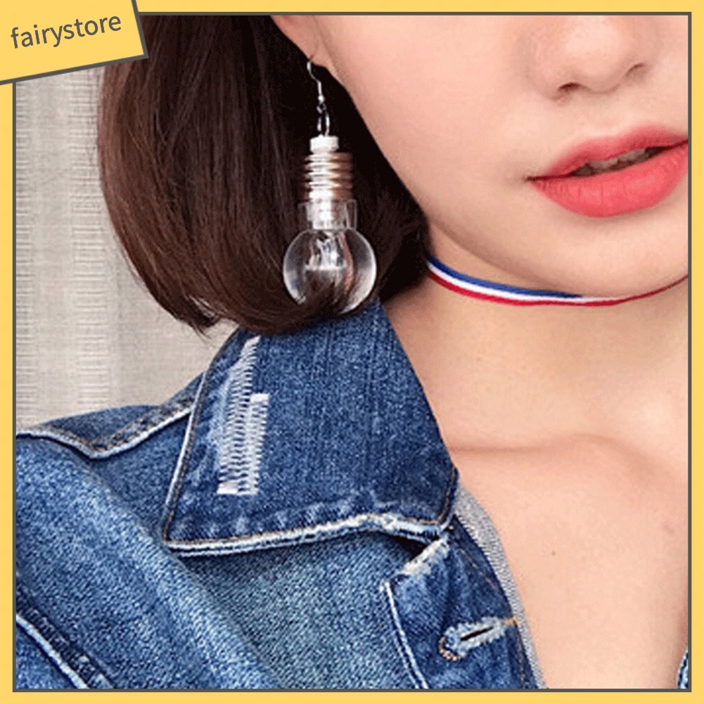 Bông Tai Dáng Dài Hình Đôi Mắt Nhiều Màu Sắc Cho Nữ