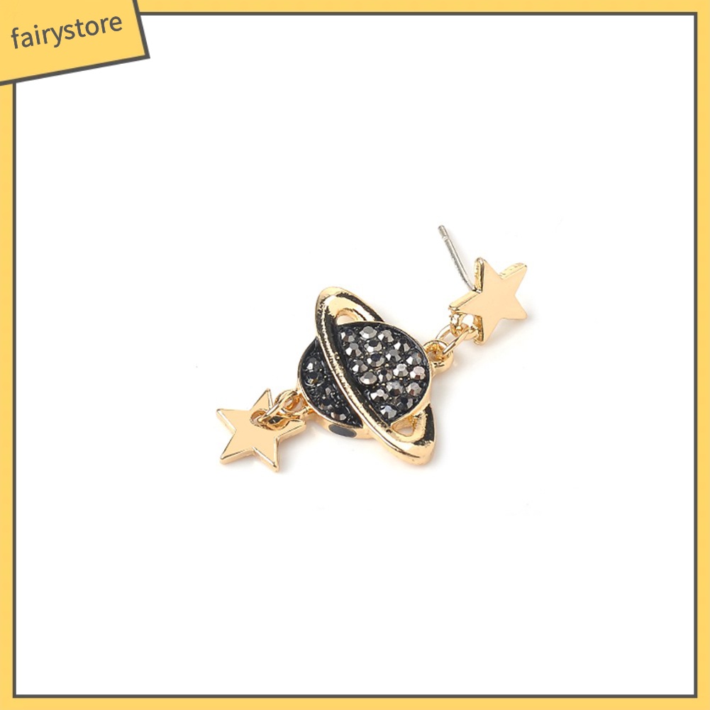 Bông Tai Dài Hình Mặt Trăng Và Ngôi Sao Bằng Hợp Kim Thời Trang Cho Nữ