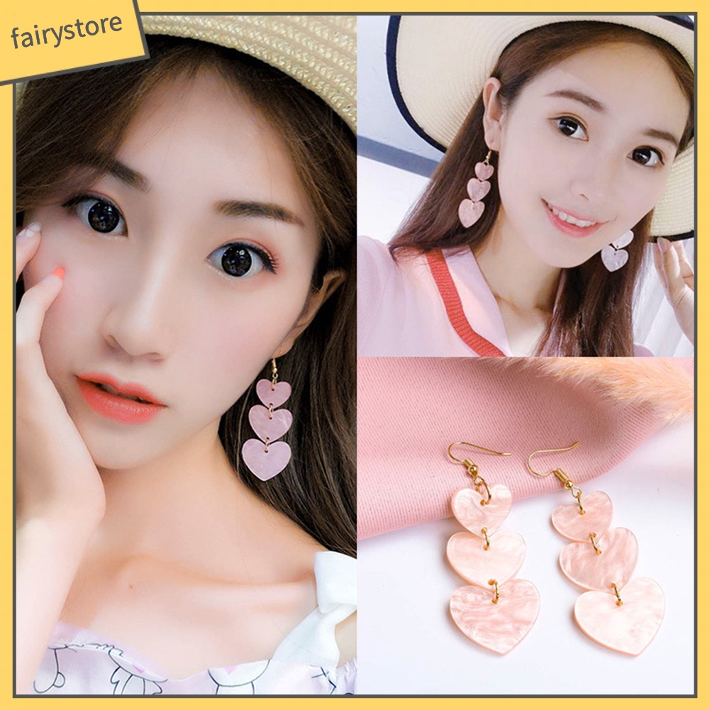 Bông Tai Hình Trái Tim Thời Trang Dành Cho Nữ