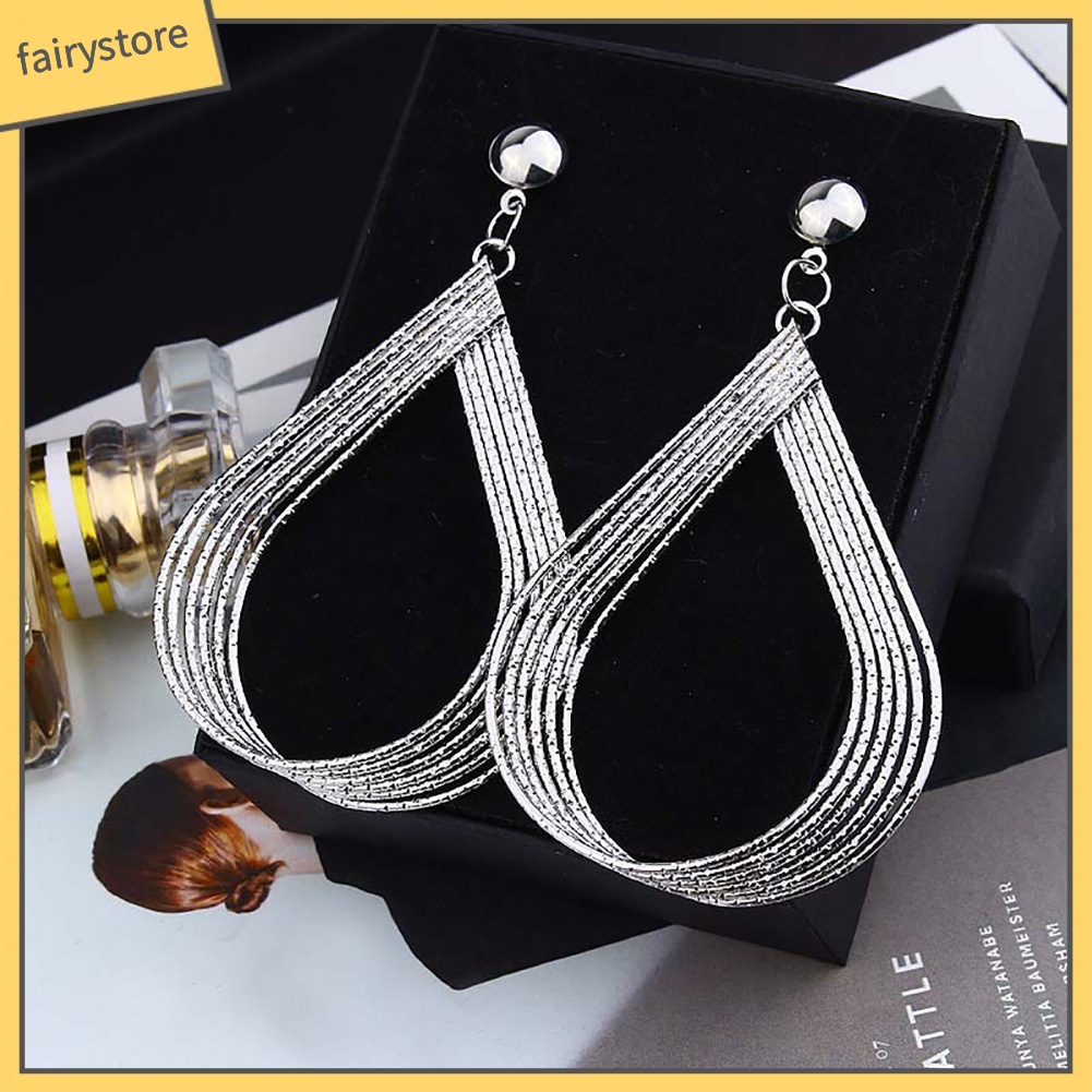 Đôi Bông Tai Hình Giọt Nước Thời Trang Cho Nữ