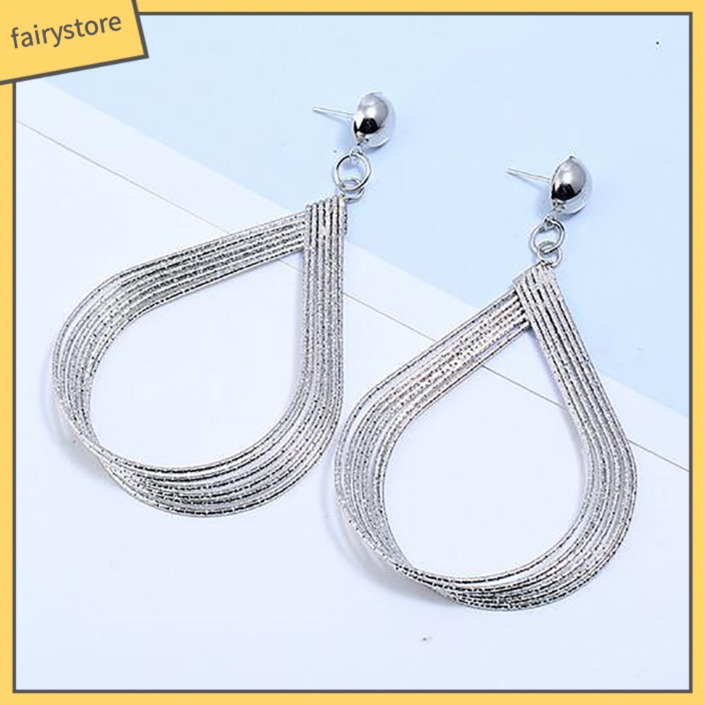 Đôi Bông Tai Hình Giọt Nước Thời Trang Cho Nữ