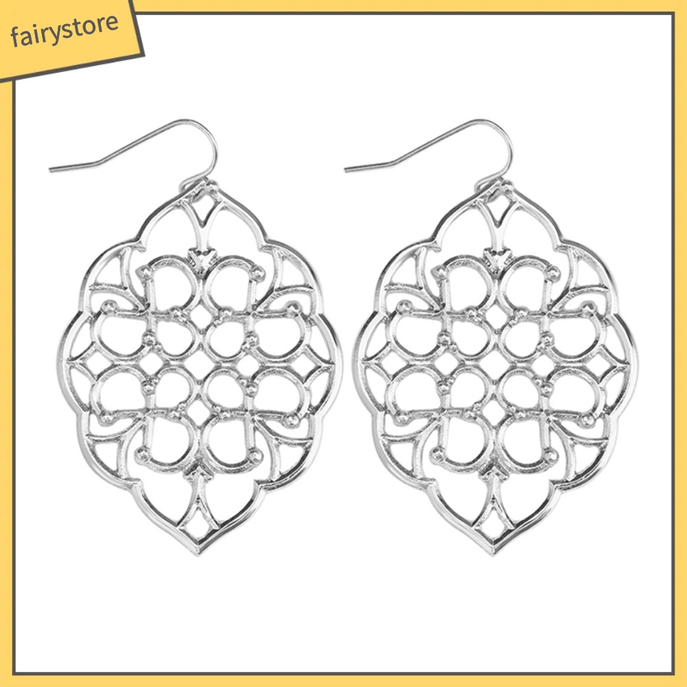 Bông Tai Hình Tròn Rỗng Thời Trang Dành Cho Nữ