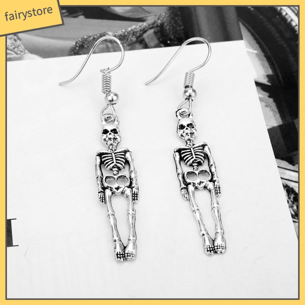 Bông Tai Hình Bộ Xương Phong Cách Vintage Dành Cho Nữ