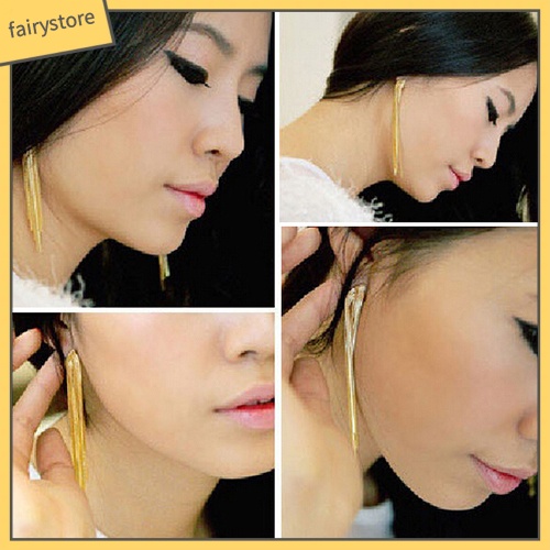 [FRO] Bông Tai Tua Rua Hình Rắn Phối Dây Xích Dài Sau Lưng Tiệc Cưới Cocktail Dành Cho Nữ