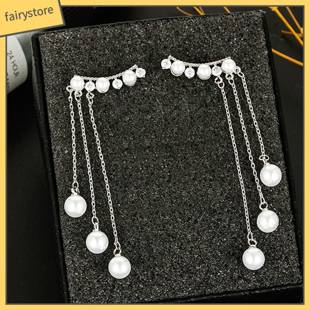 Dây Xích Tua Rua Đính Ngọc Trai Nhân Tạo Trang Trí Đa Ứng Dụng Cho Nữ