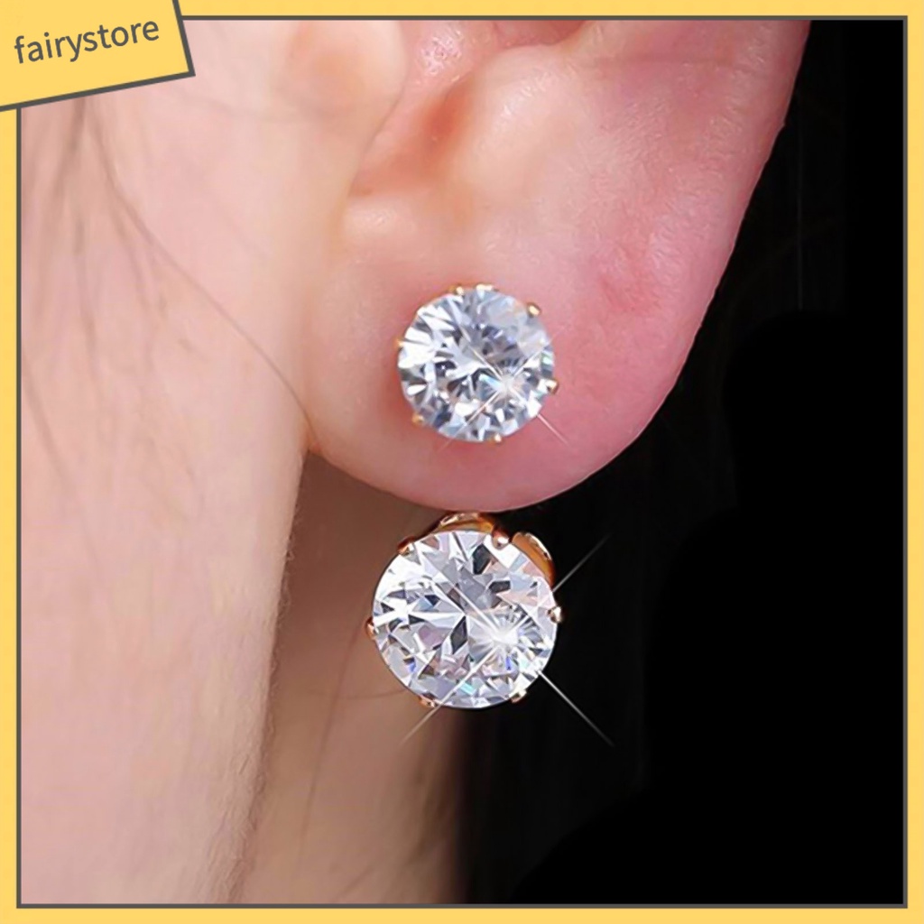 Bông Tai Hình Giọt Nước Đính Đá Bằng Hợp Kim Thời Trang Dành Cho Nữ