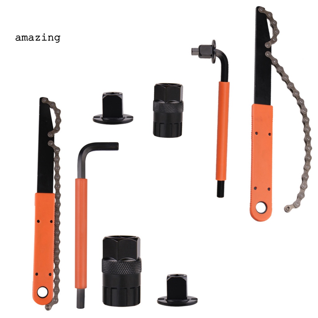 Bộ 4 Dụng Cụ Tháo Gỡ Băng Cát Sét Xe Đạp Bằng Thép Không Gỉ Độ Cứng Cao