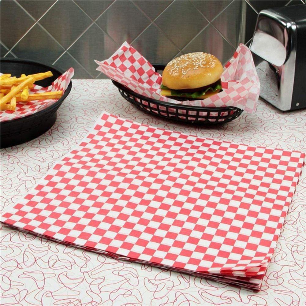 LONTIME Bộ 100 Tờ Giấy Lót Khay Nướng Bánh Mì Chống Mỡ Dùng Một Lần