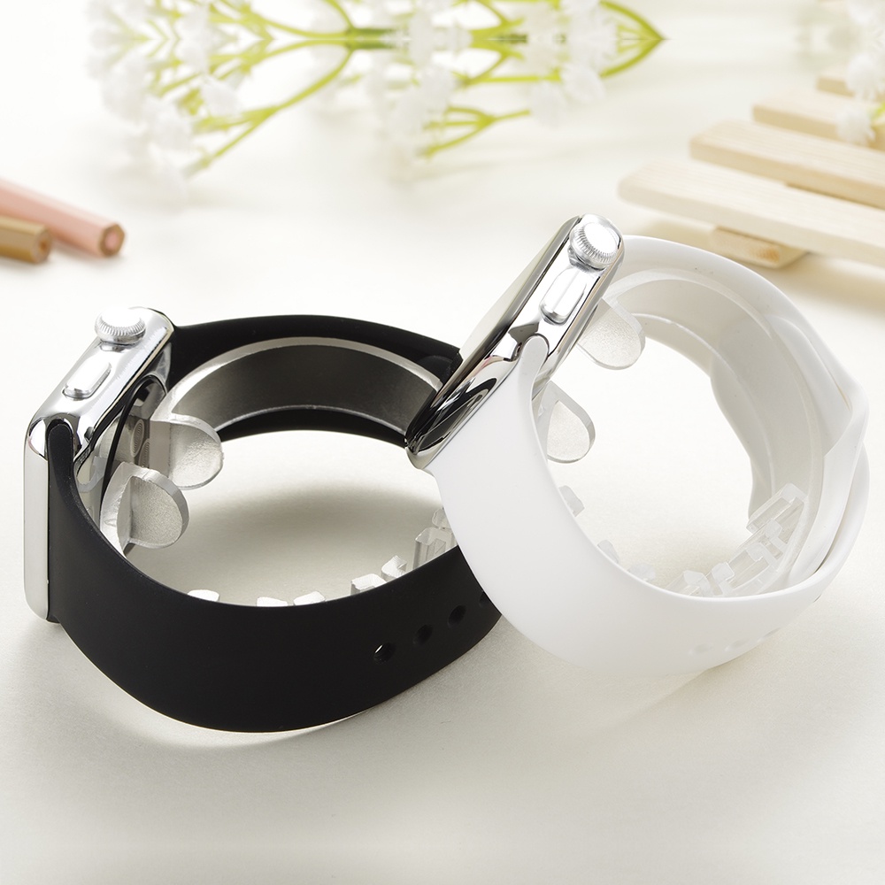 Dây Đeo Silicone Nhiều Màu 44mm 45mm 41mm 40mm 38mm 42mm Cho IWatch Serie 6 5 SE 7 8 Ultra 49mm