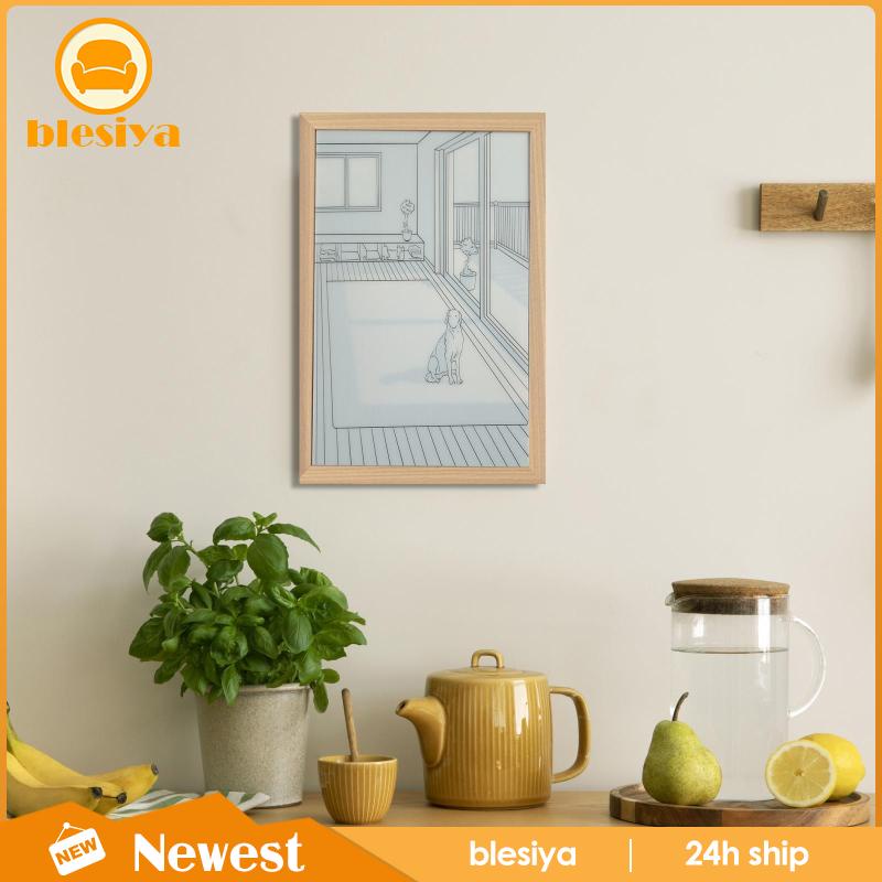 [Blesiya] Tranh Vẽ Trang Trí Khung Gỗ Ánh Sáng Và Bóng