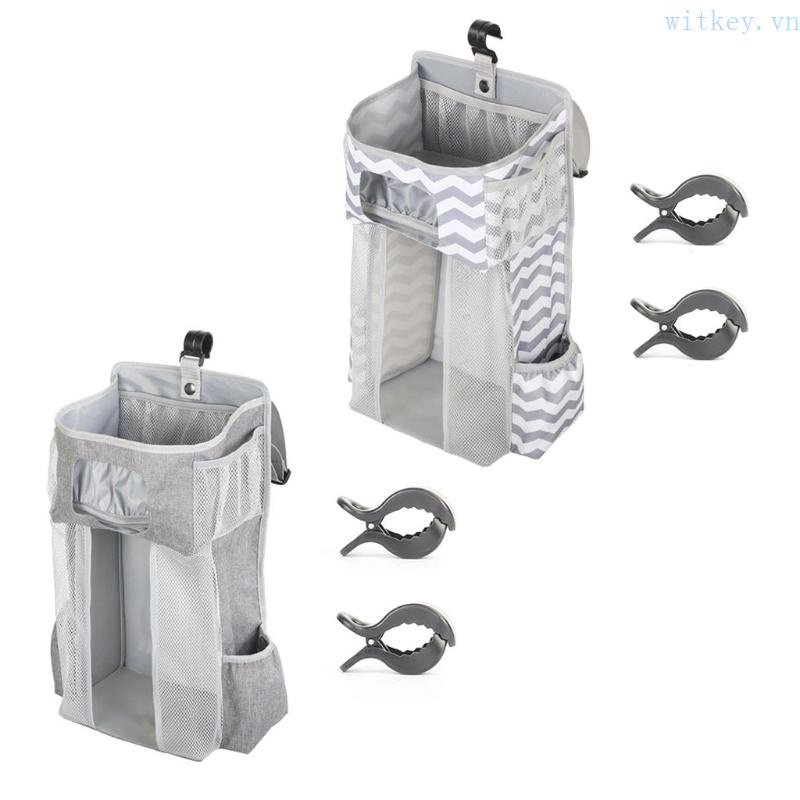 Bộ Túi Đựng Đồ Dùng Treo Nôi Em Bé Gấp Gọn Tiện Dụng