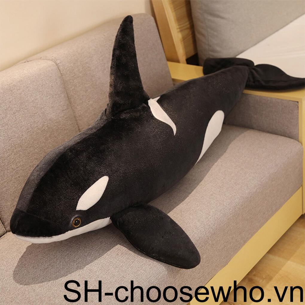 Đồ chơi nhồi bông Hình Cá Mập Hoạt Hình Vui Nhộn Cho Bé