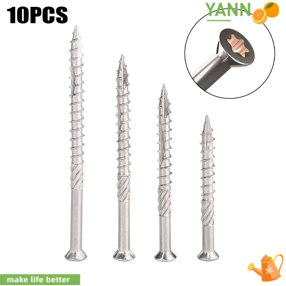 Bộ 10 Vít 50 / 60 / 70 / 80mm Bằng Thép Không Gỉ 410 Rãnh Torx Tiện Dụng Cho Lái Xe