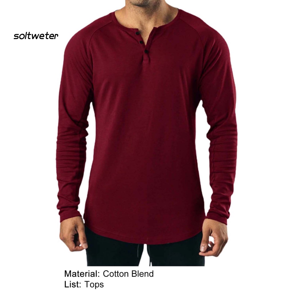 Áo Sơ Mi Tay Dài Dáng Rộng Màu Trơn Cài Khuy Thời Trang Mùa Thu Cho Nam