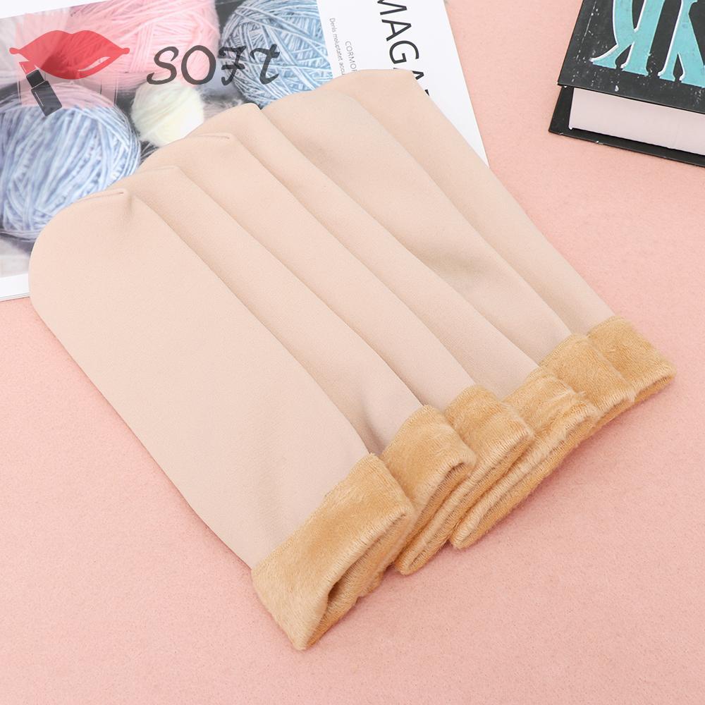 Vớ Nhung Dày Không Đường May Giữ Ấm Mềm Mại Cho Nữ