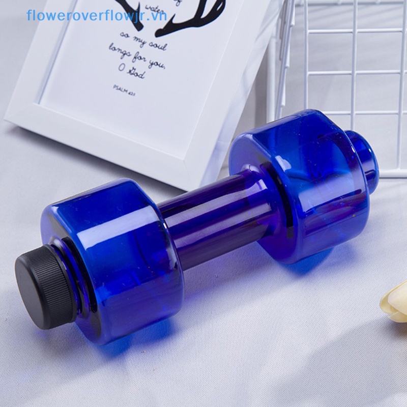 Bình Nước Thể Thao Bằng Nhựa Hình Quả Tạ 550ML Chống Rò Rỉ