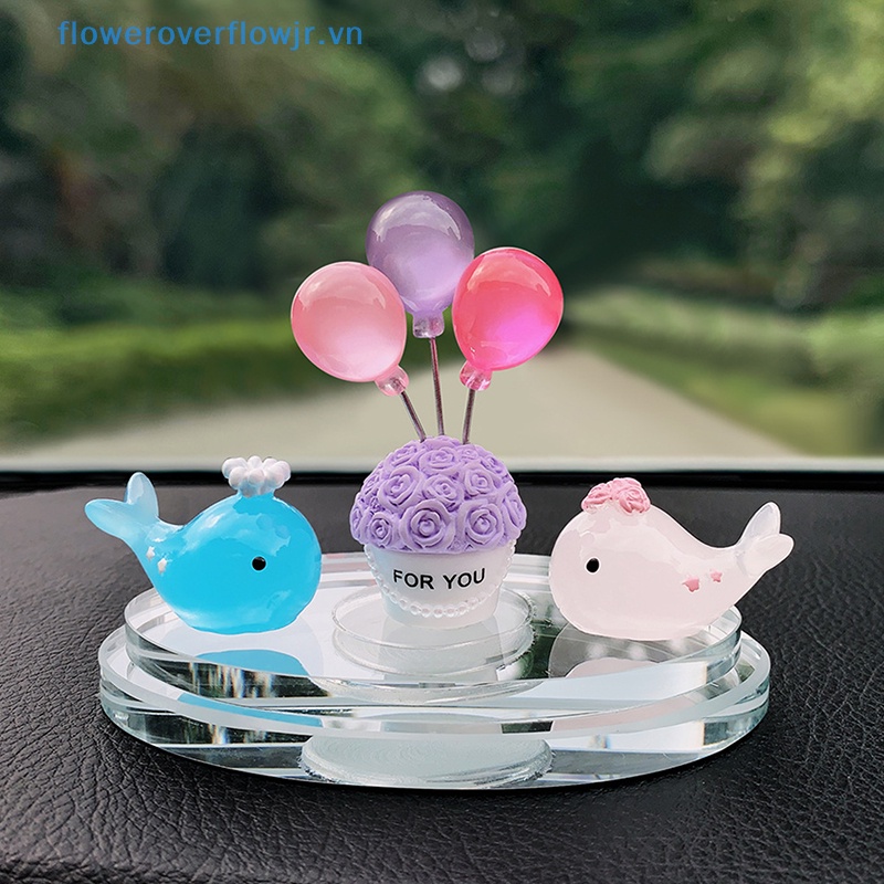 Fjr Phụ Kiện Trang Trí Bảng Điều Khiển Xe Hơi Hình Động Vật Hoạt Hình Hoa Hồng Nhiều Màu Sáng Tạo