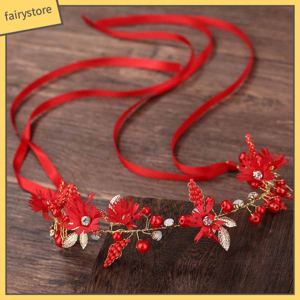 Băng Đô Cài Tóc Bằng Vải Họa Tiết Hoa Tinh Tế Thời Trang Cho Nữ