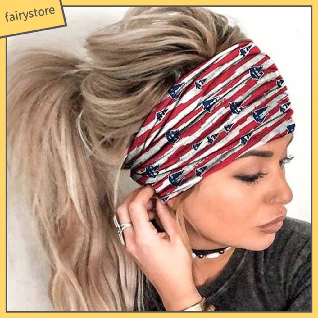 Băng Đô Thể Thao Bản Rộng Co Giãn 3D Cho Nữ