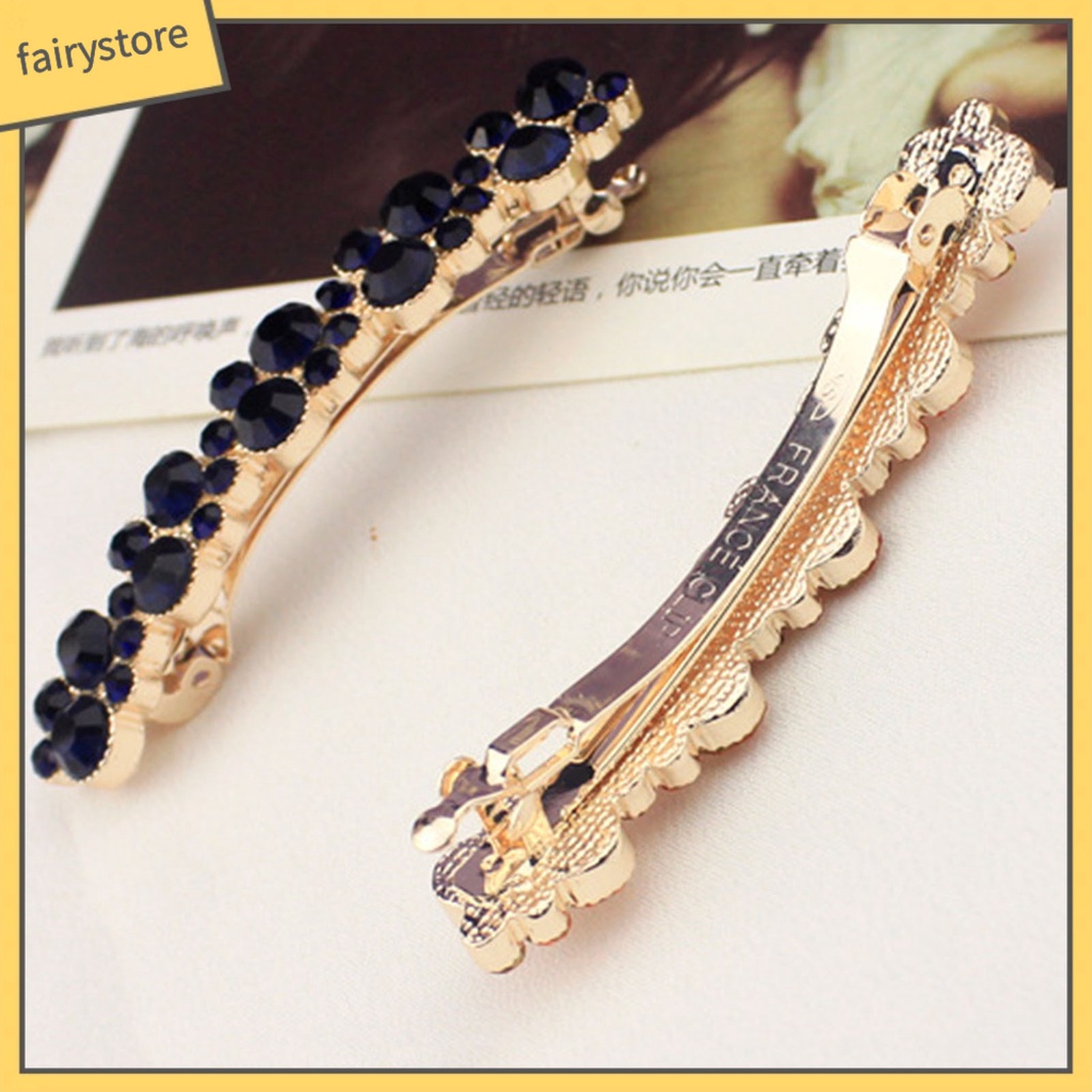 Kẹp Tóc Hợp Kim Đính Ngọc Trai Giả Sang Trọng Cho Cuộc Sống Hàng Ngày [FRO]