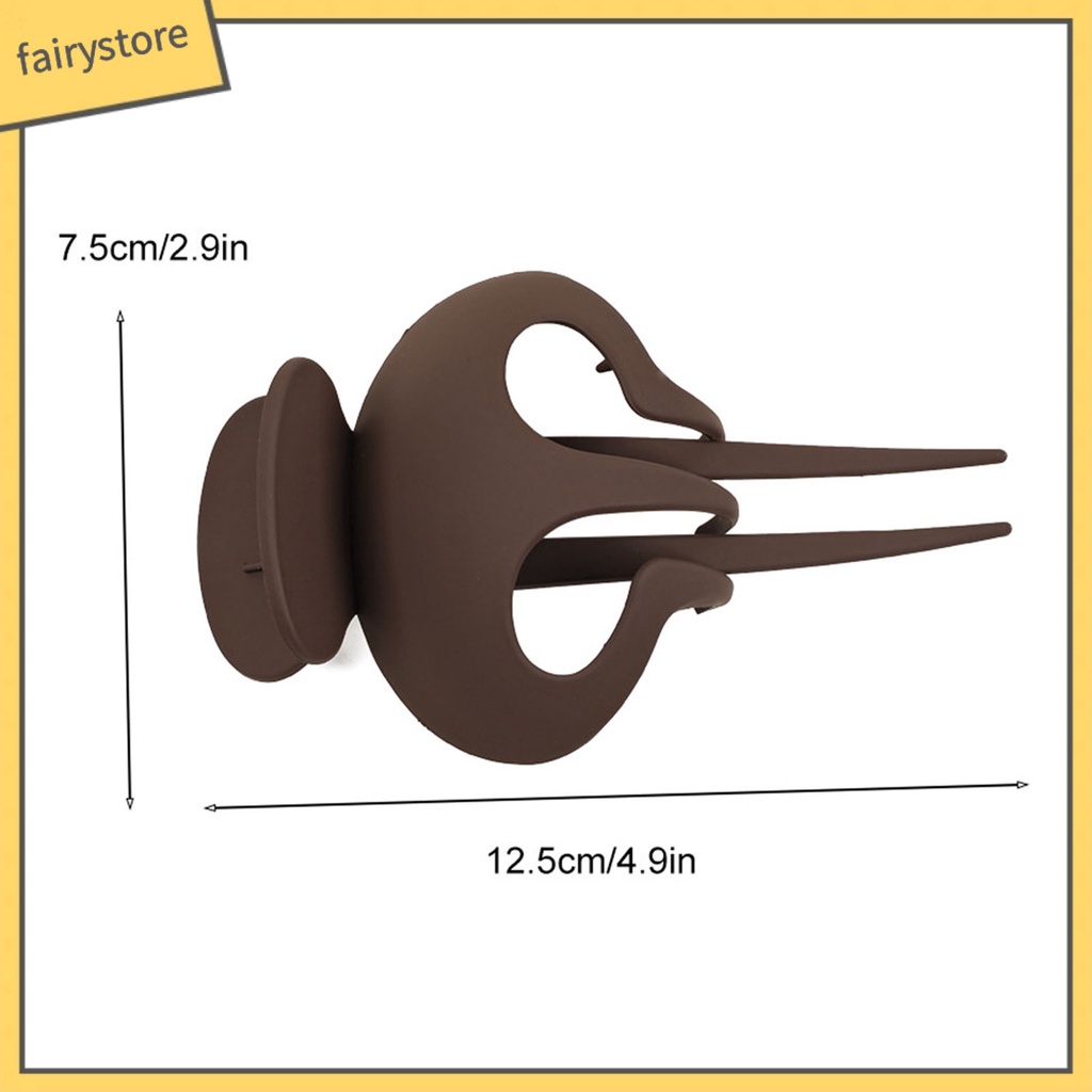 Kẹp Tóc Càng Cua Bằng Nhựa Siêu Nhẹ Màu Trơn Đơn Giản Thời Trang Cho Nữ