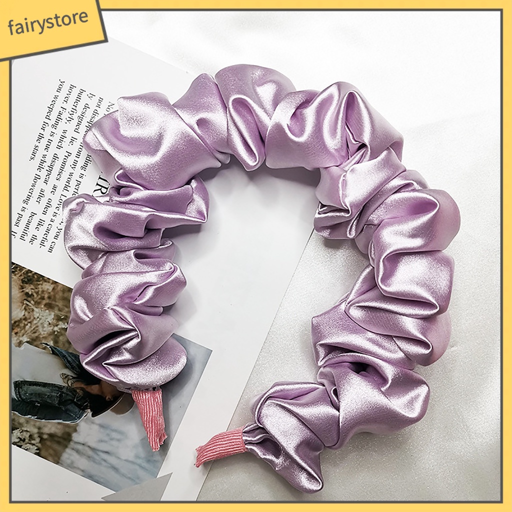 Kẹp Tóc Lụa Màu Trơn Chống Trượt Dùng Hàng Ngày