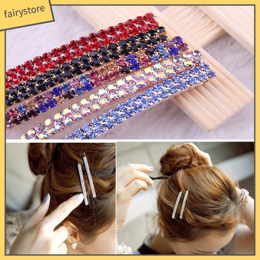 Kẹp Tóc Đính Đá Thời Trang Cho Nữ 1 Hàng