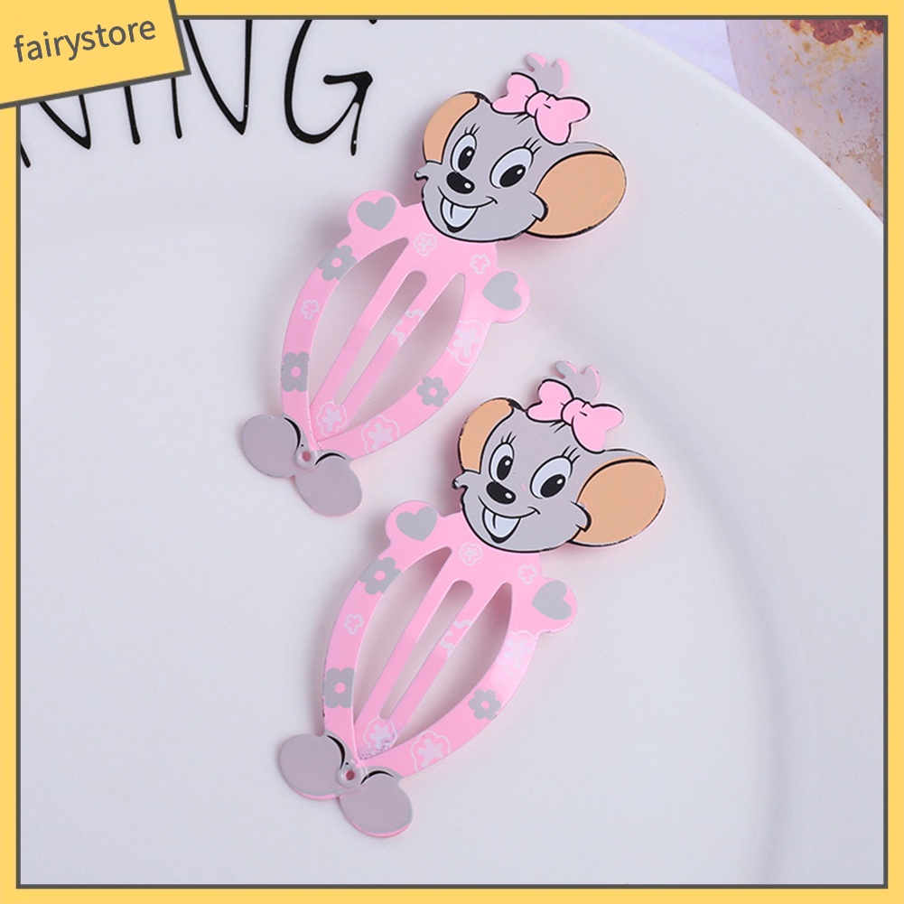 Set 10 Kẹp Tóc Hoạt Hình Xinh Xắn Cho Bé Gái