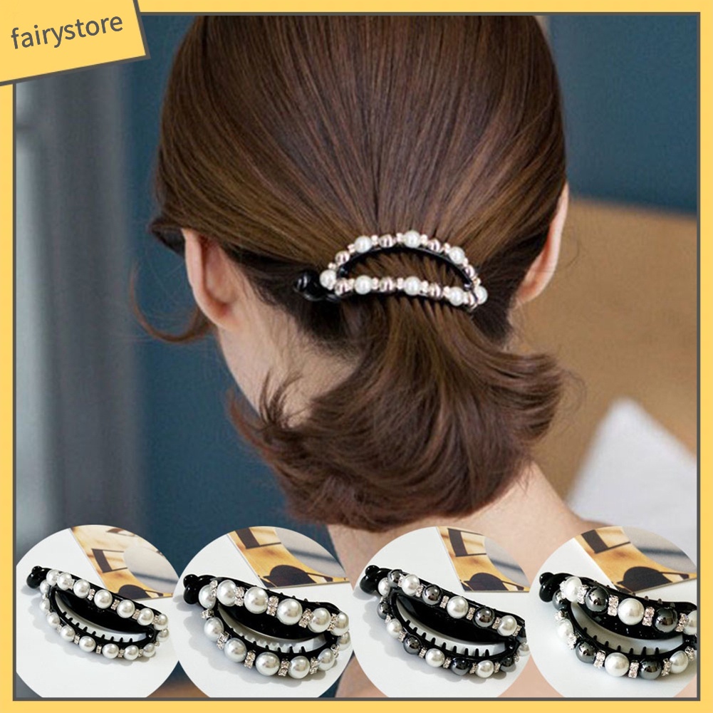 Kẹp Tóc Đính Ngọc Trai Giả Thời Trang Cho Nữ