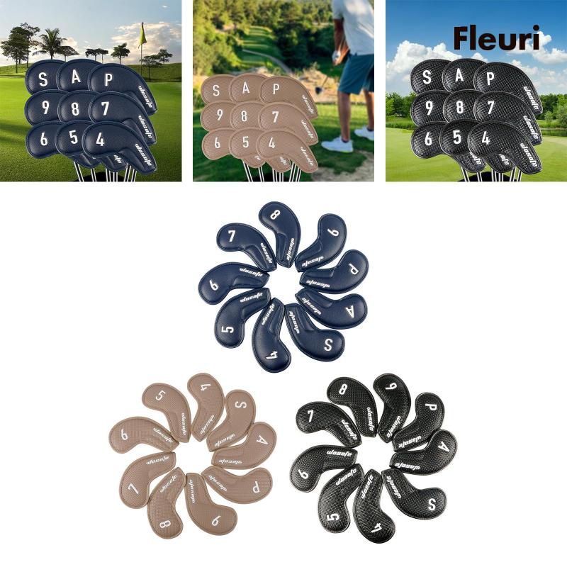 Set 9 Vỏ Bọc Đầu Gậy Đánh Golf Bằng Sắt Chuyên Dụng