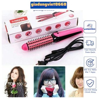 Máy làm tóc 3 in 1 đa năng Lược điện Nova