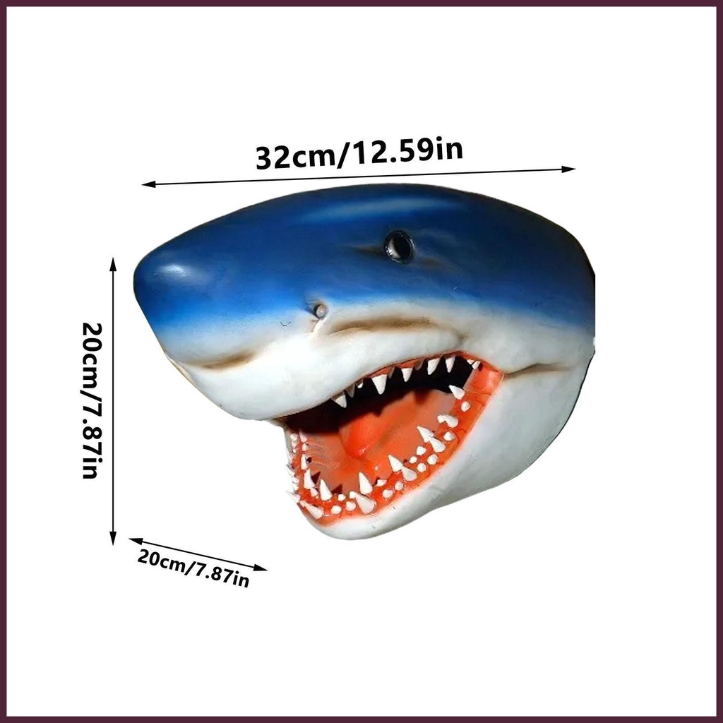 Mô Hình Cá Mập 3D Bằng Silicone Độc Đáo Trang Trí Sân Vườn