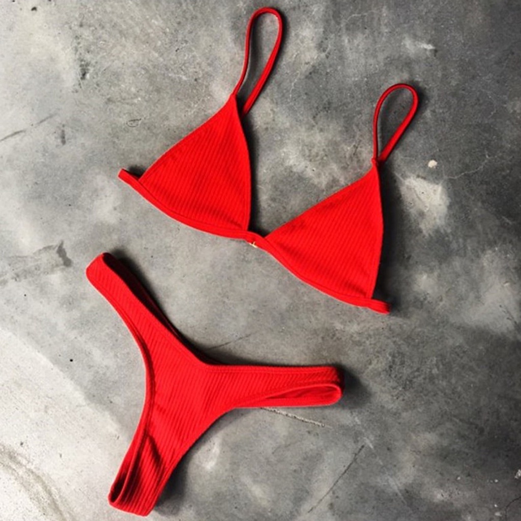 Set Bikini 2 Mảnh Hở Lưng Quyến Rũ Cho Nữ