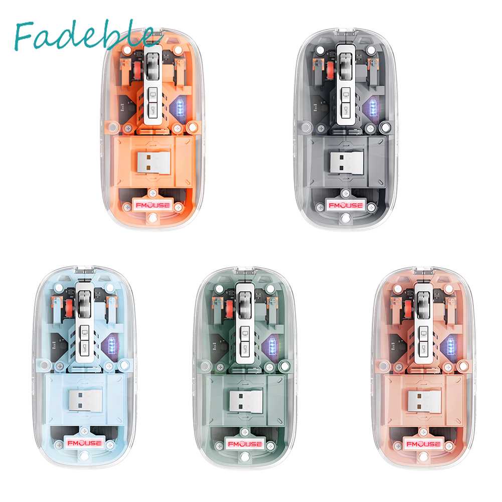 Chuột Cơ Chơi Game Type-C Trong Suốt Cho PC Laptop Notebook