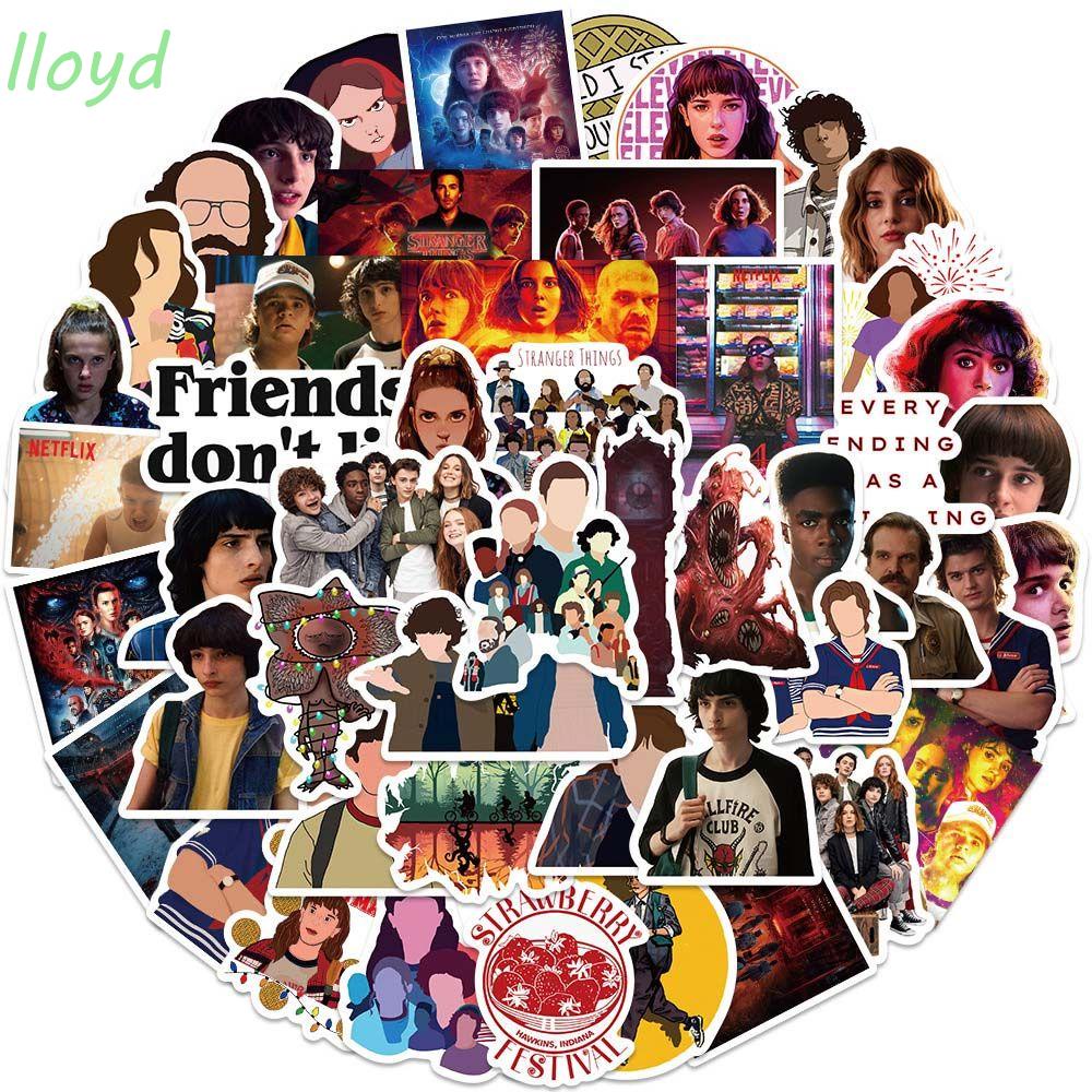 Bộ 50 Miếng Dán Bằng PVC Hình Nhân Vật Hoạt Hình Trang Trí Sổ Tay