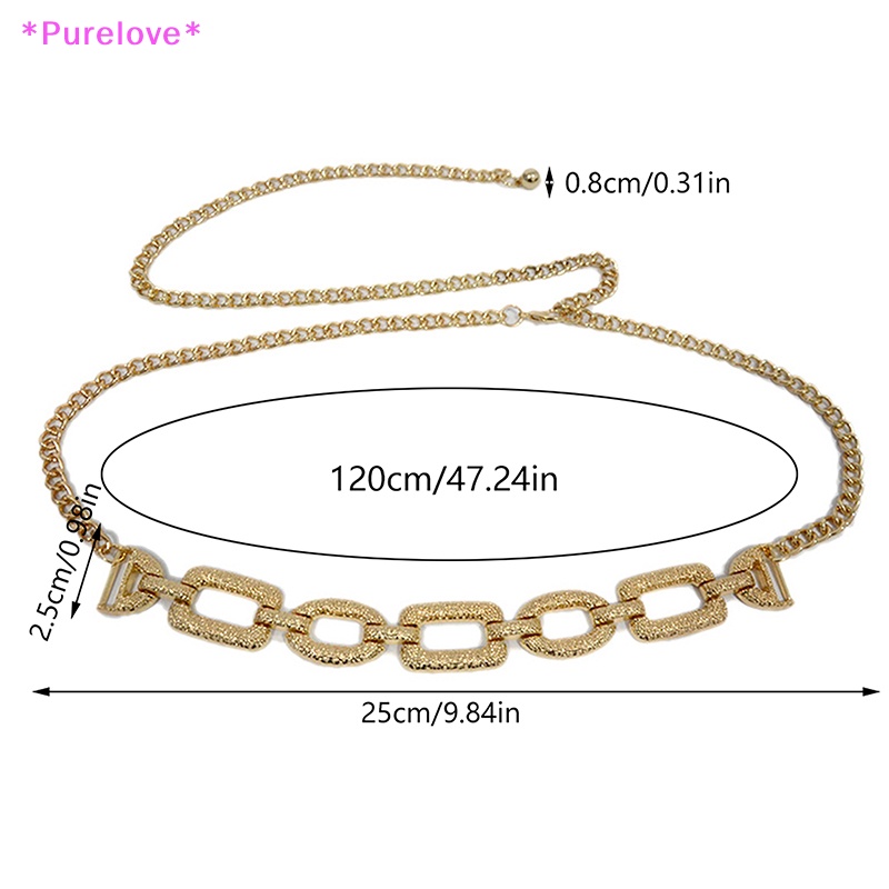 Thắt Lưng Dây Xích Kim Loại Thời Trang Mùa Hè Cho Nữ Mới