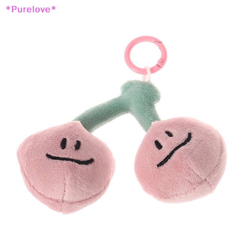 1 Móc Khóa Quả Cherry Nhồi Bông Đáng Yêu Phong Cách Hàn Quốc Mới