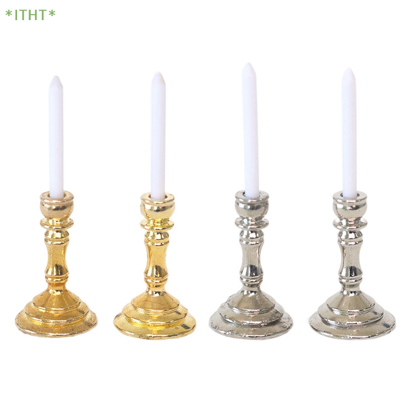 1 Cặp Giá Đỡ Mô Hình Candelabra Trang Trí Nhà Búp Bê 1: 12 Mới