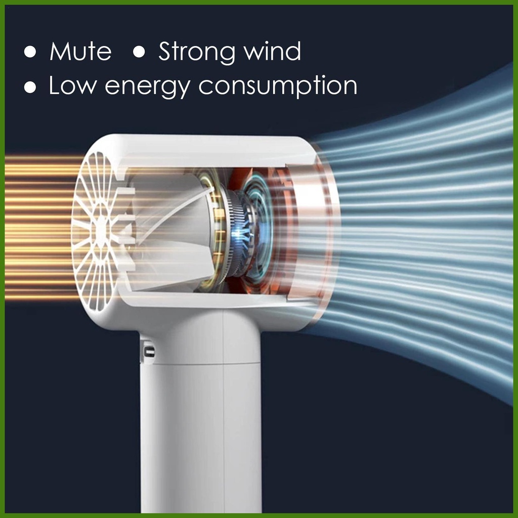 Quạt Mini Cầm Tay 4 Tốc Độ Tùy Chỉnh Kèm Sạc USB Tiện Dụng Chất Lượng Cao