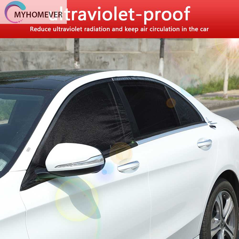 Bộ 2 Tấm Lưới Che Nắng Gắn Cửa Sổ Xe Hơi Tiện Dụng