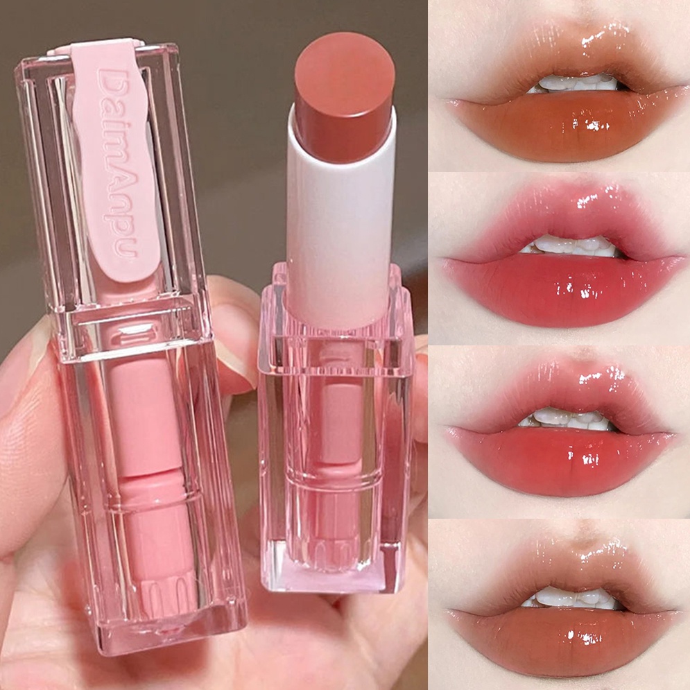 Son Môi Dạng Thạch 4 Màu Tùy Chọn Chống Nước Lâu Trôi Dưỡng Ẩm Không Dính Cốc Hiệu DAIMANPU Dành Cho Nữ