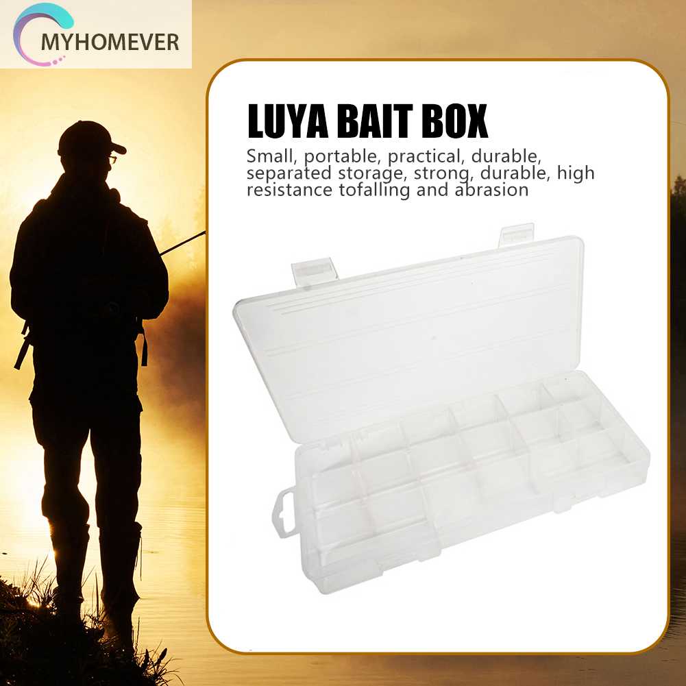 Hộp Nhựa 15 Ngăn Đựng Lưỡi Câu Cá Tiện Lợi
