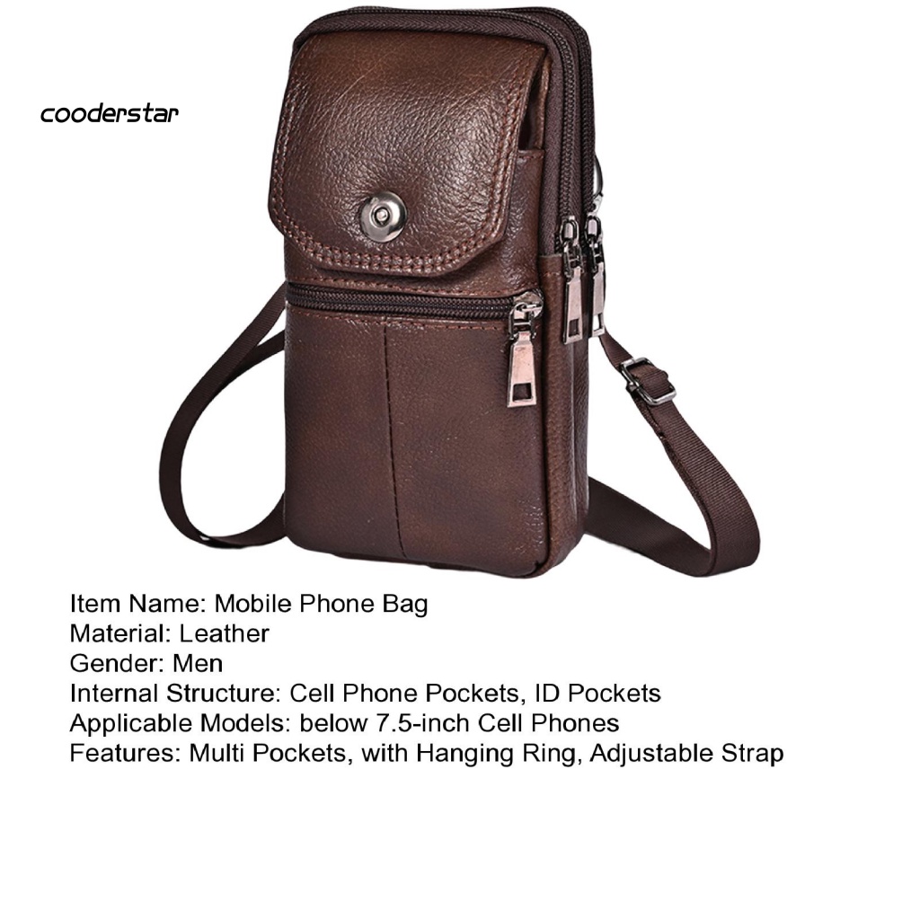 Túi Giả Da Đeo Chéo Mini Đựng Điện Thoại Đa Năng