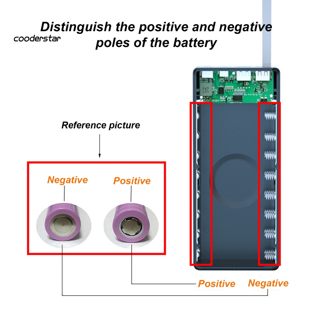 Vỏ Sạc Dự Phòng 16x18650 QC Thiết Kế Nhỏ Gọn Tiện Dụng