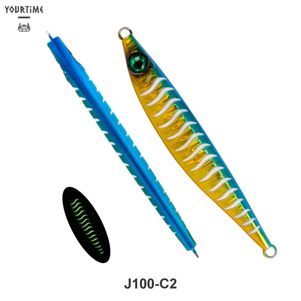 Mồi Câu Cá Giả Bằng Kim Loại Cứng Dạ Quang