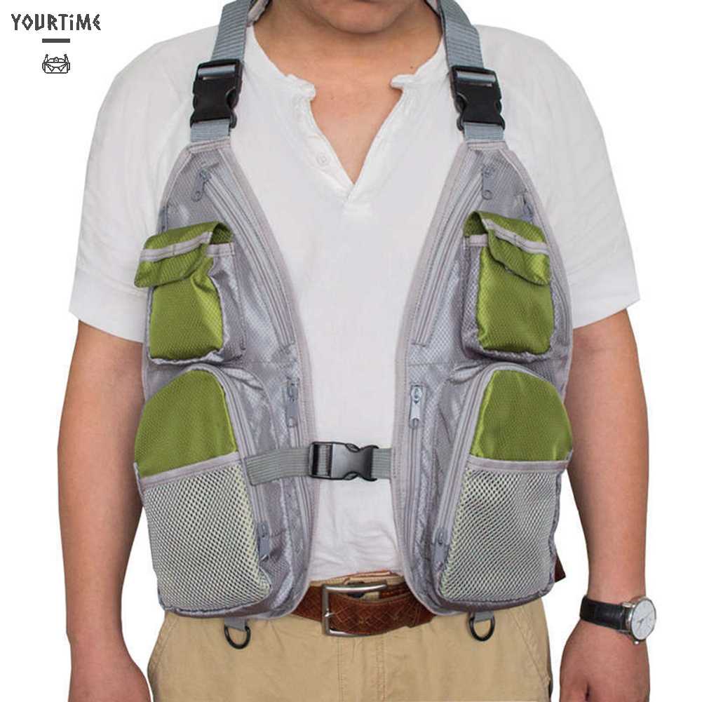 Áo Câu Cá Không Tay Bằng Vải Oxford 600D Thoáng Khí Trọng Lượng Nhẹ