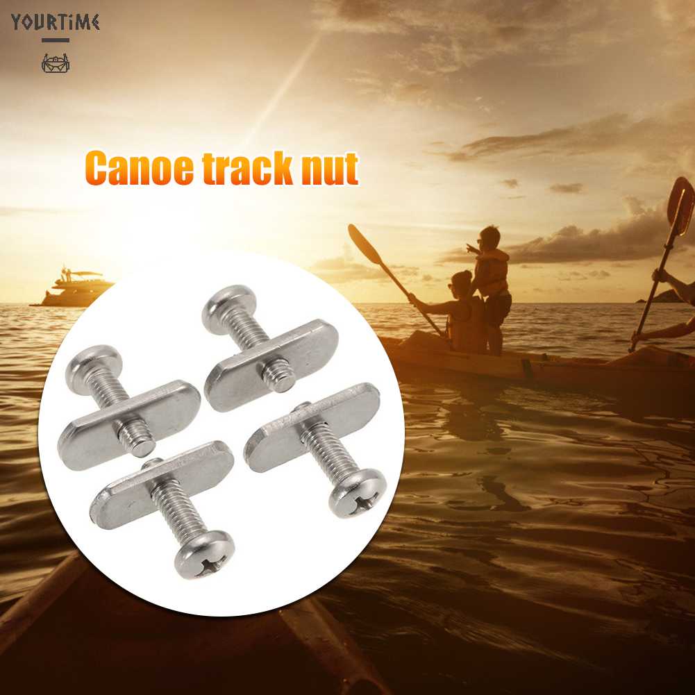 Bộ 4 Ốc Vít M6 Bằng Thép Không Gỉ Cho Thuyền Kayak