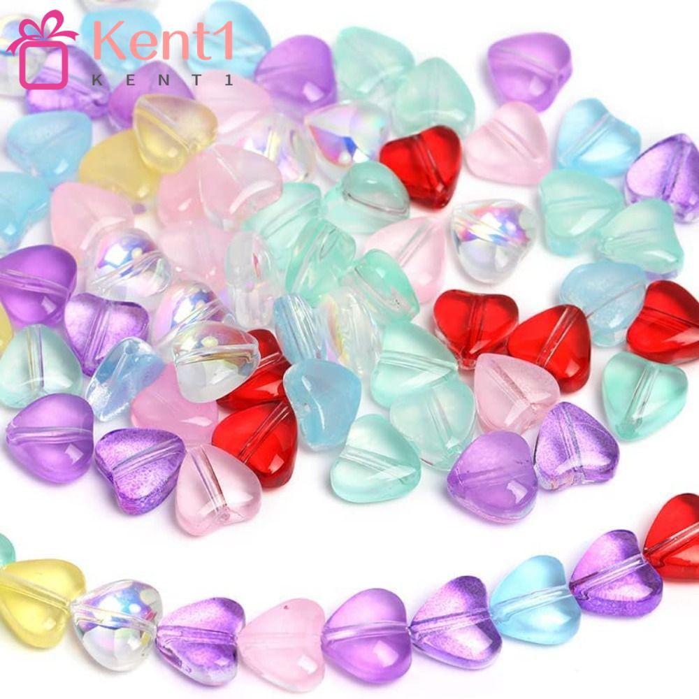Hạt Xâu Làm Trang Sức Hình Trái Tim Bằng Kính 8mm Hỗn Hợp 1 200 Cái